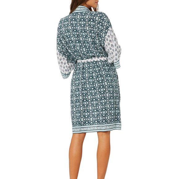 TIGERLILY Odia Green White Duster Kimono NWT RRP$229 - Picture 5 of 15